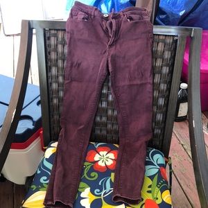Great super skinny plum jeans